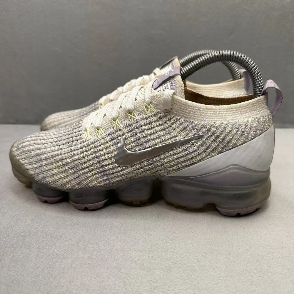 Womens Size 8 Nike Air VaporMax Flyknit 3 Shoes True White Running‎ Sneakers